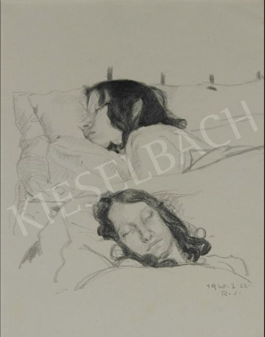 Eladó  Reményi József - Alvó lány portréi 1920. I. 22. festménye