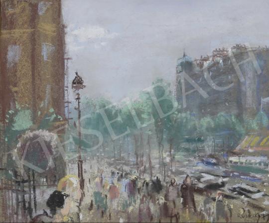  Ruzicskay, György - Street view of Paris 1959 painting