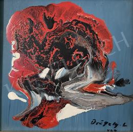 Drégely, László - Abstract composition (Red rose) 