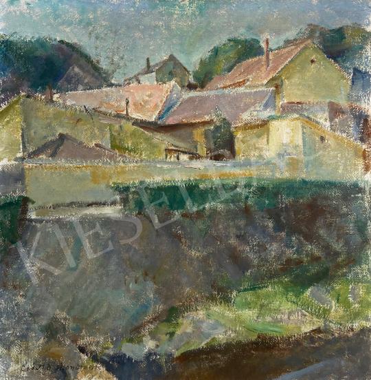 For sale Onódi, Béla - Houses along the creek 1975 's painting