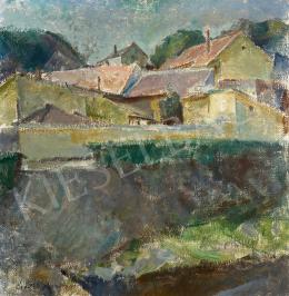 Onódi, Béla - Houses along the creek 1975 