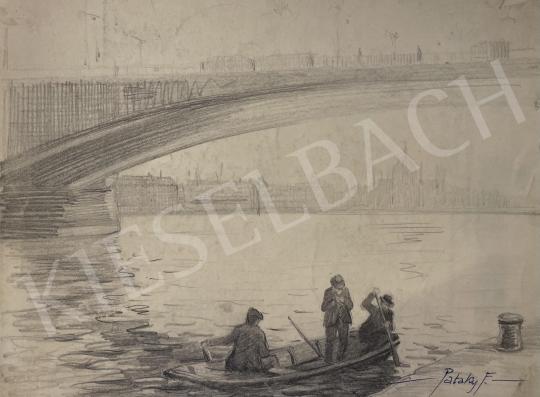 Eladó vitéz Pataky Ferenc - Csónakázók a Margit-hídnál (Budapest) festménye