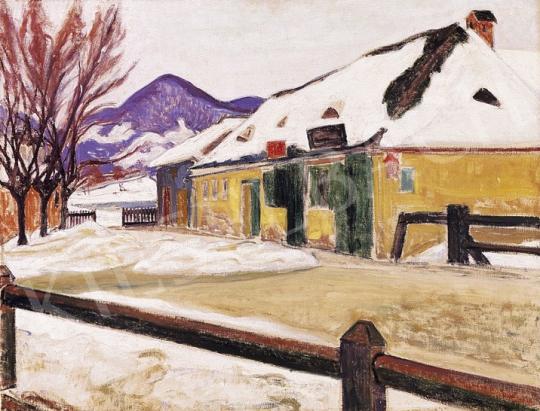Unknown painter from Nagybánya, beginning of  - Nagybánya Street in winter | 5th Auction auction / 158a Lot