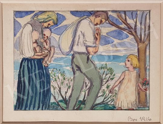 Eladó Bor Pál - Család 1916 festménye