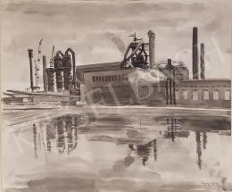 Bor, Pál - Socialism under construction (Factory detail) 1954  