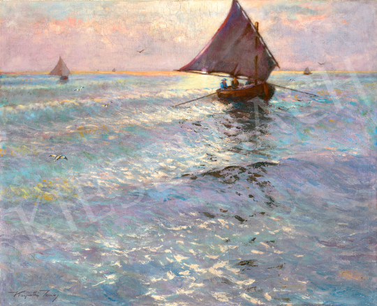  Kárpáthy, Jenő - Sailboats on the Water | 68th Auction auction / 15 Lot