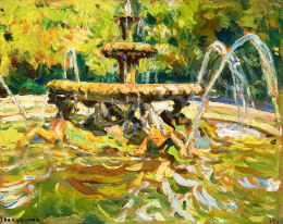  Perlmutter, Izsák - Fountain in Rome (Villa Borghese),  1914 