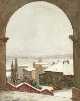 Guzsik, Ödön - Budapest (City Covered in Snow), c. 1930 