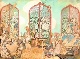  Batthyány, Gyula - Harem (Rococo Scene), 1913 