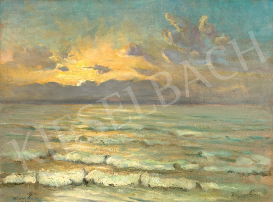Wágner, Géza - Lights over the Water (Lake Balaton), 1933 | 68th Auction auction / 73 Lot