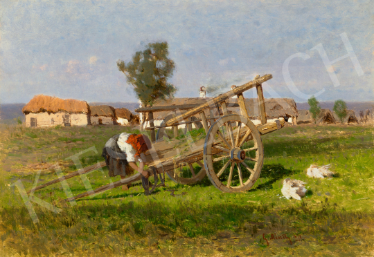 Mészöly Géza - Mezőn, 1872 | 68. Aukció aukció / 85 tétel