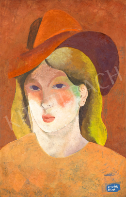  Kádár, Béla - Art Deco Girl in a Hat 