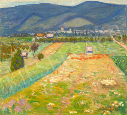  Iványi Grünwald, Béla - Landscape of Nagybánya, early 1900s | 68th Auction auction / 97 Lot