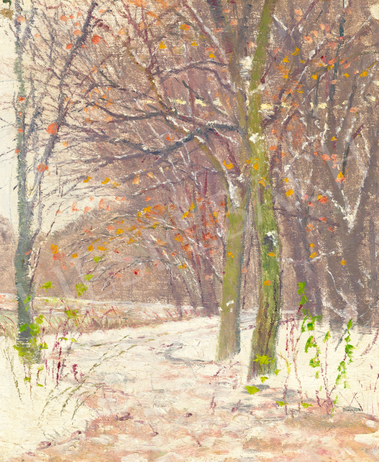 Katona Nándor - Havas fák (Tél), 1910 körül | 68. Aukció aukció / 104 tétel