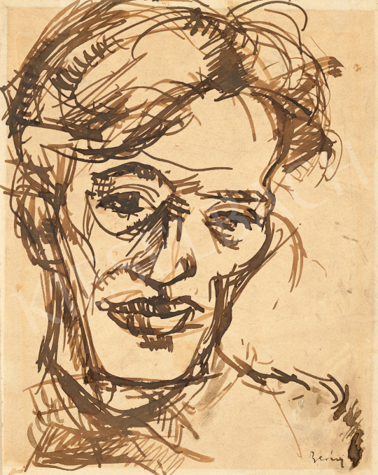 Berény, Róbert - Male Portrait, c. 1908 | 68th Auction auction / 128 Lot