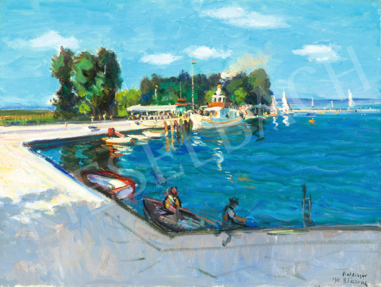  Boldizsár, István - Pier of Balatonföldvár, 1961 | 68th Auction auction / 141 Lot