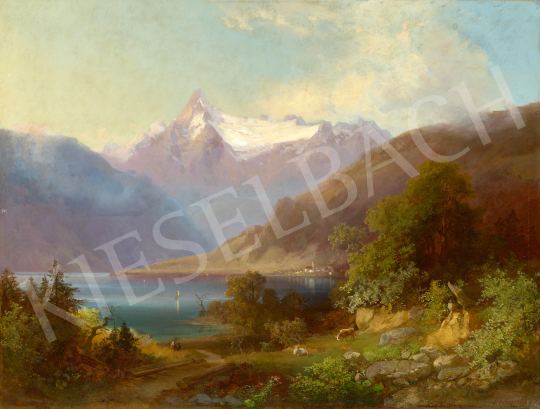 Brodszky Sándor - Zell am See háttérben a Kitzsteinhorn havas csúcsaival | 68. Aukció aukció / 146 tétel