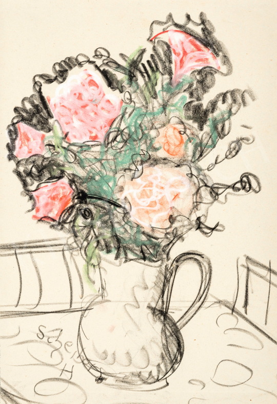  Scheiber, Hugó - Bouqet of Roses, 1930s | 68th Auction auction / 156 Lot
