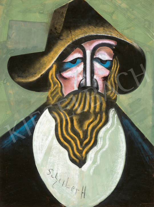  Scheiber Hugó - Kalapos férfi (Don Quijote), 1930-as évek | 68. Aukció aukció / 191 tétel