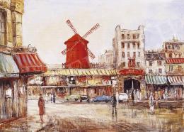 Signed K. Gabris - The Moulin Rouge in Paris 