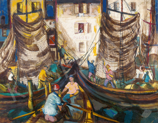  Przudzik, József - Fishermen Returning, c. 1970 | 68th Auction auction / 221 Lot