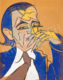  Scheiber Hugó - Öltönyös férfi portréja, 1930-as évek 