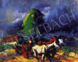  Holló, László - Farm with a Horse Cab 