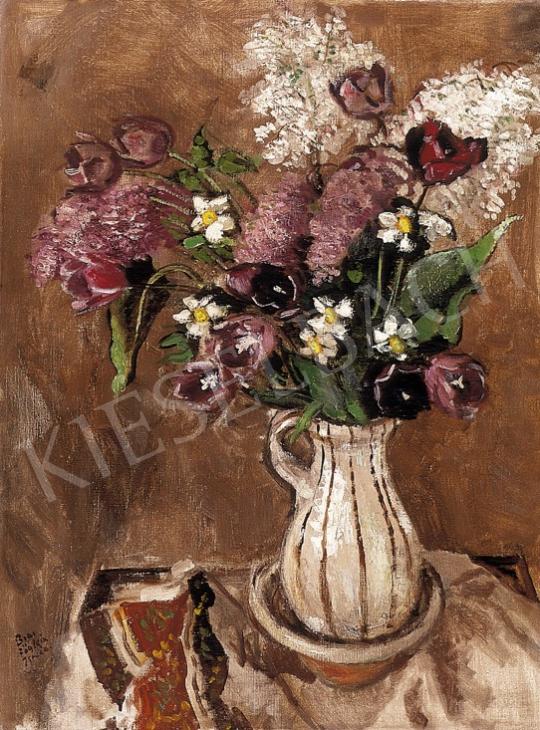 Biai-Föglein, István - Still Life of Purple Tulips and White Daffodils | 5th Auction auction / 183 Lot