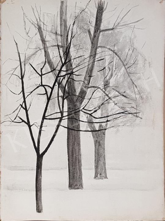 Eladó Bor Pál - Téli fák  festménye