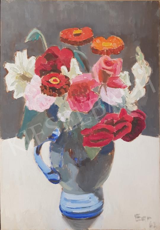 Eladó Bor Pál - Virágcsendélet 1962 festménye