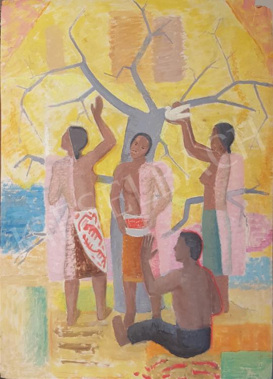 Eladó Bor Pál - Hommage a Gauguin  festménye