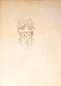 Bor, Pál - Male portrait (Egry József) 