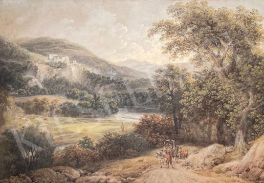 For sale  Martin von Molitor  - Hikers in the landscape 's painting