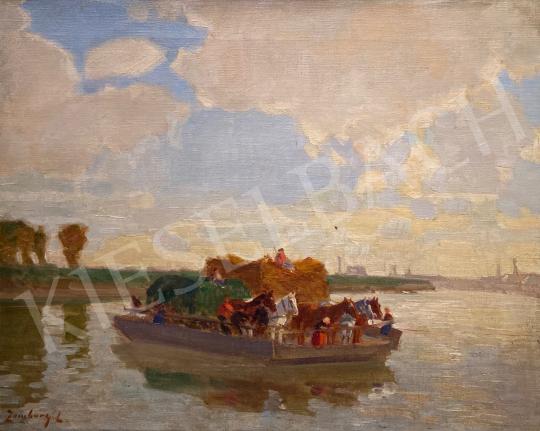 For sale Zombory, Lajos - Crossing Szolnok 's painting