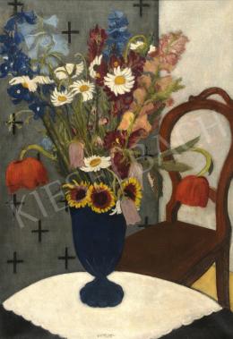  Vörös, Géza - Flower Still Life on the Table 