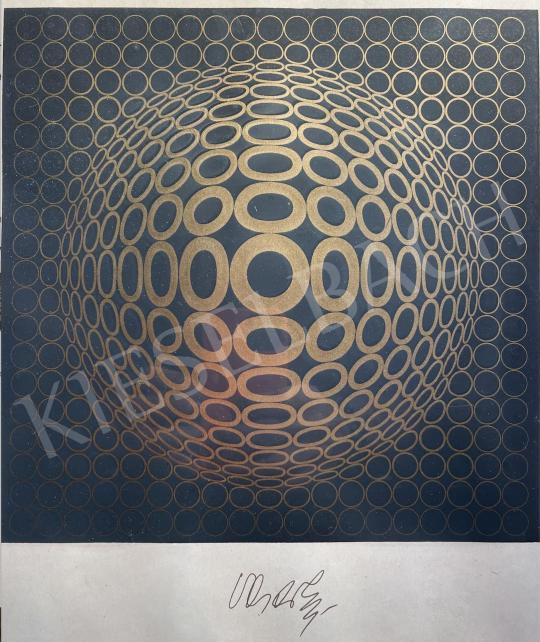  Vasarely, Victor - Cím nélkül ( Arany körök )  festménye