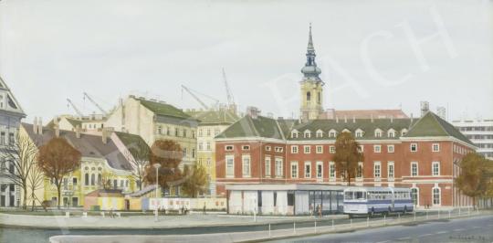 Mácsai, István - Budapest, Batthyány Square, 1973 painting