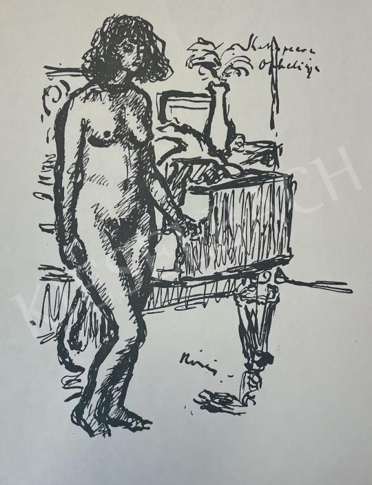 Rippl-Rónai, József - Nude next to the piano in 1913 painting