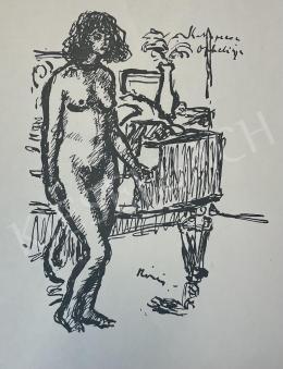 Rippl-Rónai, József - Nude next to the piano in 1913 