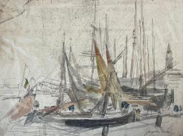  Greguss, Imre -  Venetian port 