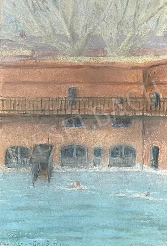 For sale  Gesztődi Guido - The Lukács Bath in the winter of 1958  's painting