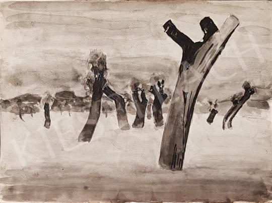 Eladó Bor Pál - Mártélyi fák  festménye