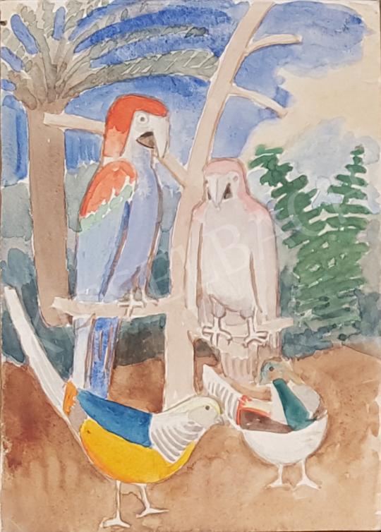 Eladó Bor Pál - Színes madarak a természetben  festménye