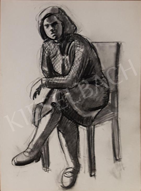 Eladó Bor Pál - Ülő nő  festménye