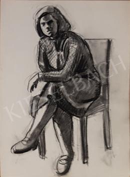 Bor, Pál - Sitting woman 