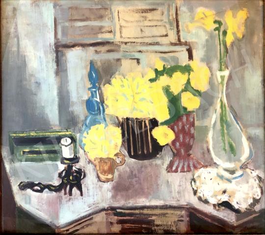 Eladó Bartha László - Sárga virágok 1957  festménye