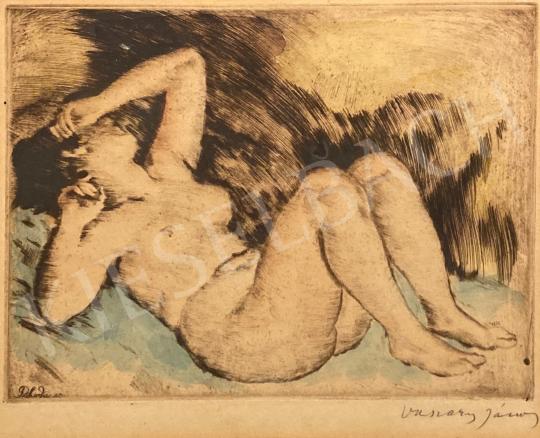 For sale  Vaszary, János - Lying nude 's painting