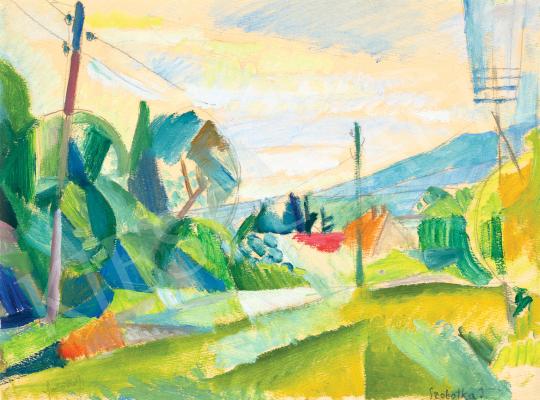 For sale  Szobotka, Imre - Cubistic Landscape 's painting