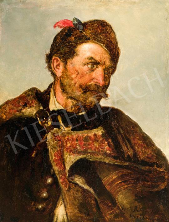 Eladó Böhm Pál - Férfi magyar viseletben festménye