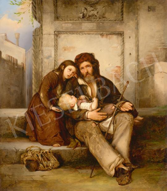 Eladó  Antonio Rotta - Koldusok Velencében, 1851 festménye